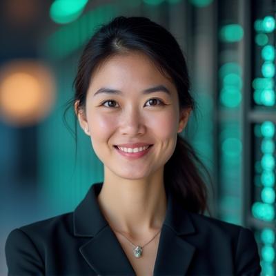 Professional headshot of Sarah Chen, CTO and Co-Founder of Remittix Ledger Group.