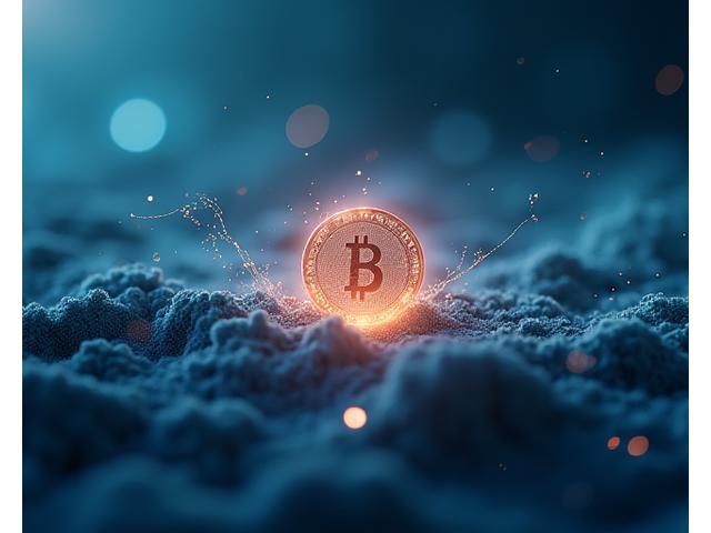 Illustration of a new cryptocurrency rising from a digital landscape, symbolizing early detection