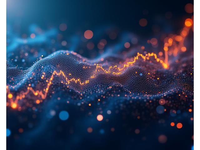 DeFi Strategies course graphic showing interconnected crypto tokens and financial graphs.