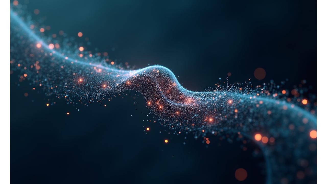 Abstract depiction of two networks connecting and merging, represented by glowing lines and nodes in a futuristic, dark blue and green digital space, symbolizing collaborative growth and partnership.