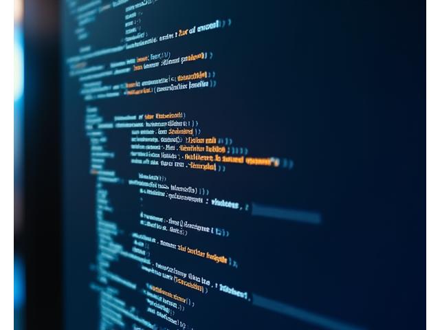 Close-up of smart contract code with security vulnerabilities highlighted by glowing red lines