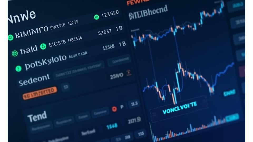 A financial news dashboard displaying a stream of crypto-related articles, each with a sentiment score and linked to corresponding price charts, in a clean, data-rich interface.