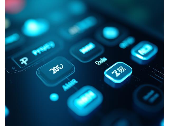 A sleek digital control panel with glowing buttons and toggles, symbolizing user control over privacy settings and data rights at Remittix Ledger Group.