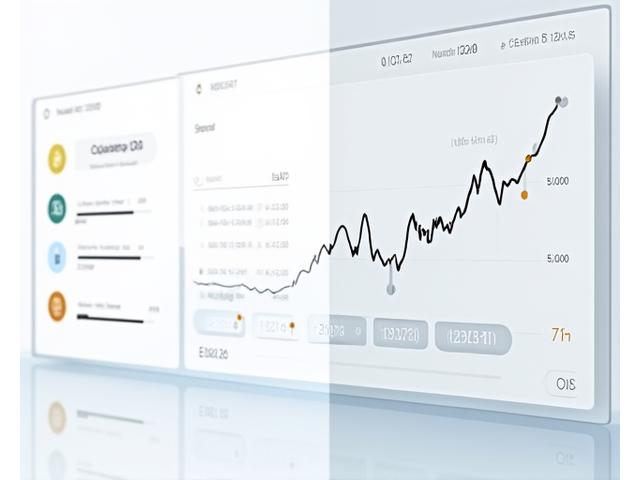 Interactive user interface for crypto ROI calculator showing graphs and input fields.
