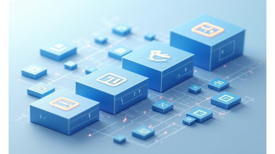 Abstract legal document illustration with blockchain elements, symbolizing transparency and secure agreements.